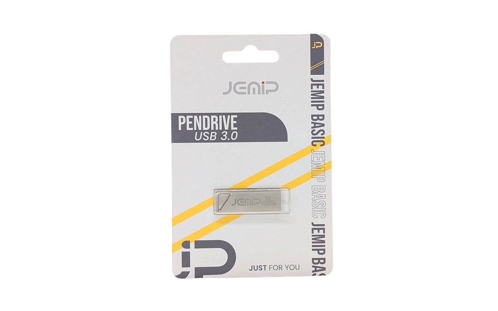 PENDRIVE FLASH DRIVE JEMIP 128GB | USB 3.0 | GRIS