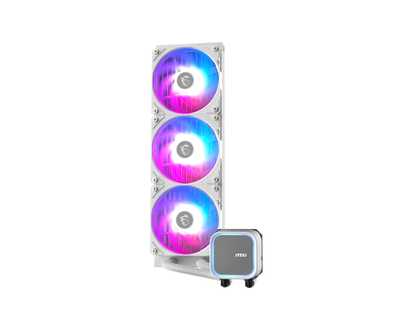 ENFRIADOR LIQUIDO MSI MAG CORELIQUID A13 360 SOPORTA INTEL LGA 1700-1851 | AM4-AM5 | ARGB 3 PINES | BLANCO