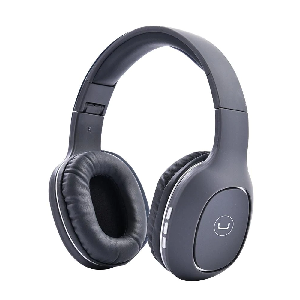 AUDIFONOS UNNO TEKNO OVALA BLUETOOTH 5.0 MANOS LIBRES GRIS HS7408GY
