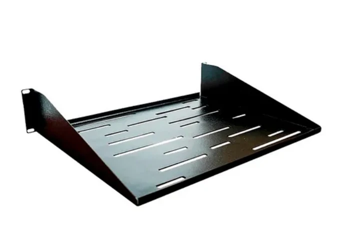 BANDEJA PARA RACK 19X12 CLASICA 2 UNIDADES NEGRO METALNET MET-NG-19X12CLAS-2U