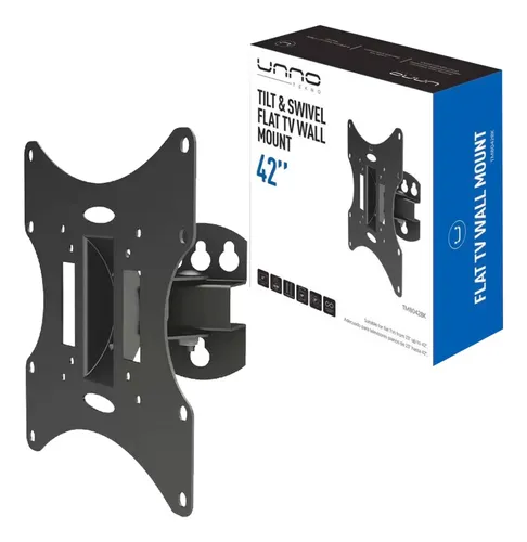 BASE PARED UNNO TEKNO BRAZO INCLINABLE GIRATORIA TV 23"-42" TM8042BK