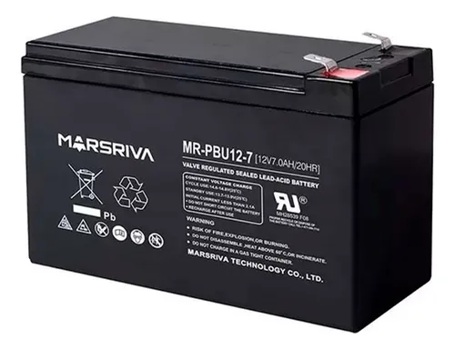 BATERIA MARSRIVA 12V 7AH UPS LITIO MR-PBU12-7