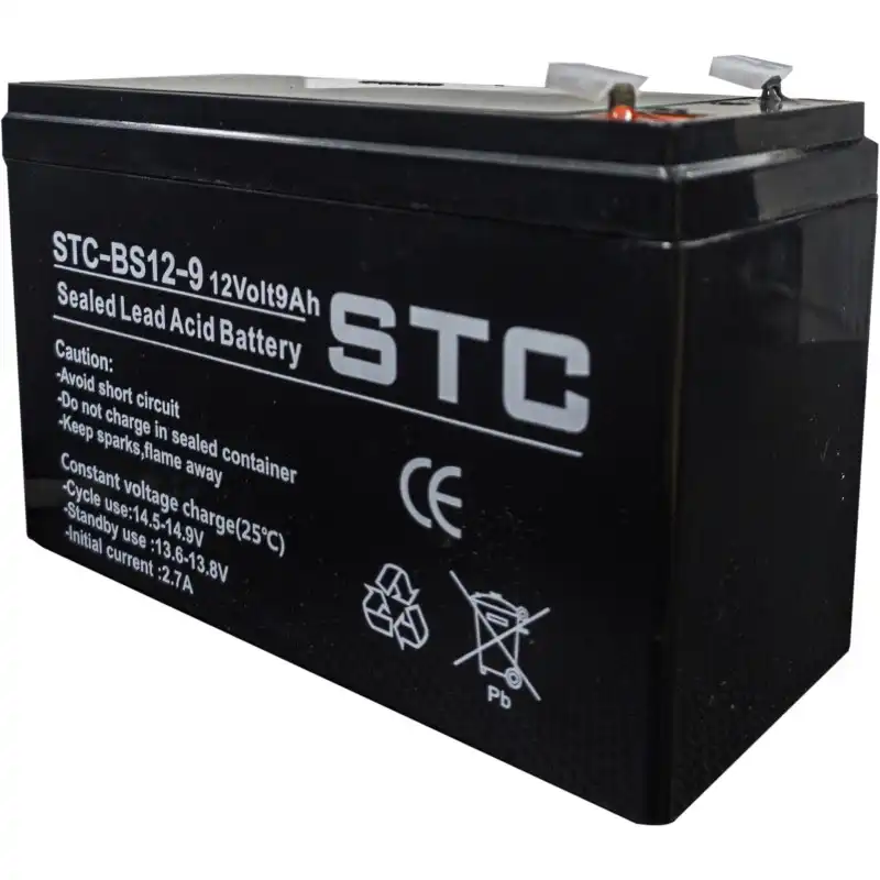 BATERIA STC SELLADA 12V 9A STC-BS12-9 PARA UPS | CERCO | ALARMAS | ETC