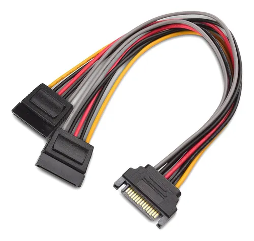 CABLE DE PODER SATA HEMBRA A 2 SATA MACHO