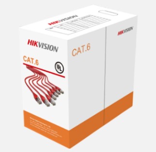 CABLE UTP HIKVISION DS-1LN6-UU CAT 6 | 305 MTS | BOBINA | NARANJA | 100% COBRE