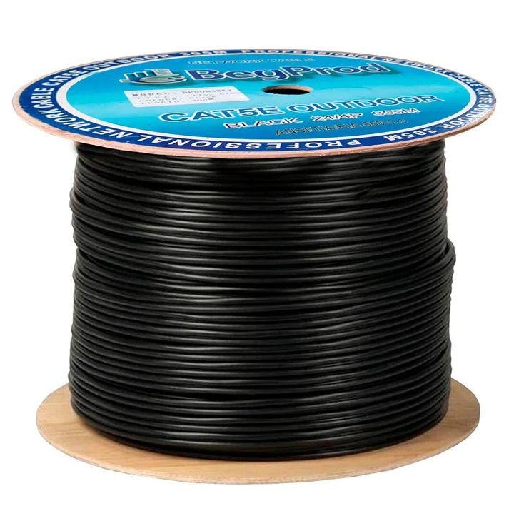 CABLE UTP CAT 6 305 MTS BOBINA EXTERIOR | NEGRO UTP300EXC6 BEGPROD