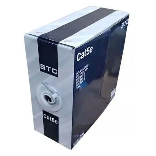 CABLE UTP STC CAT 5E 100MTS COLOR GRIS STC-CAT5E-100G