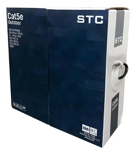 CABLE UTP STC CAT5 EXTERIOR 100MTS STC-CAT5EXT-100