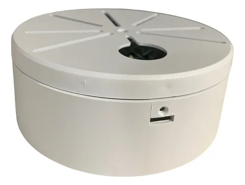 CAJETIN BLANCO PLASTICO REDONDO PARA CAMARAS DE SEGURIDAD HSY-BRG FORMATO GRANDE