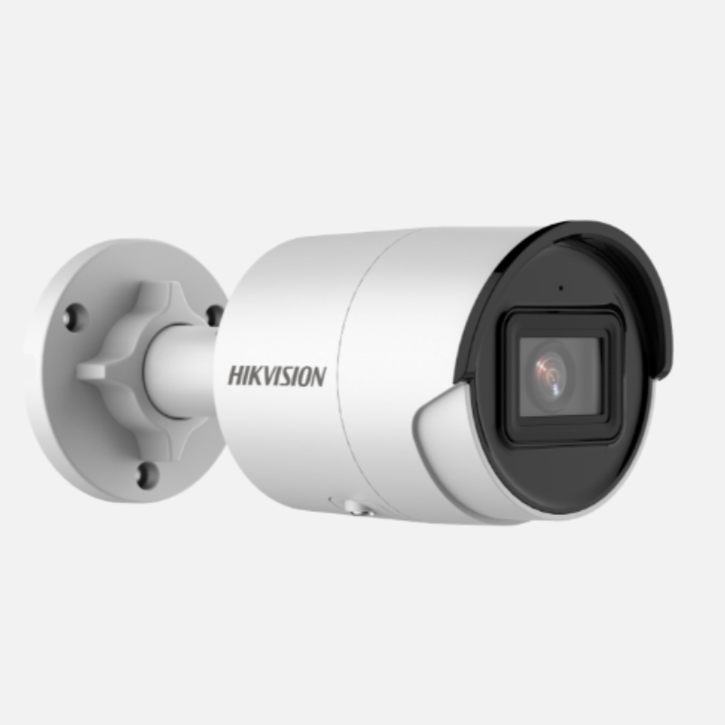 CAMARA BULLET IP DS-2CD2043G2-IU(2.8) 4 MP | 2.8 MM | 30 MTS IR EXIR | H.265+ | WDR 120 DB | IP67 | POE | ACUSENSE