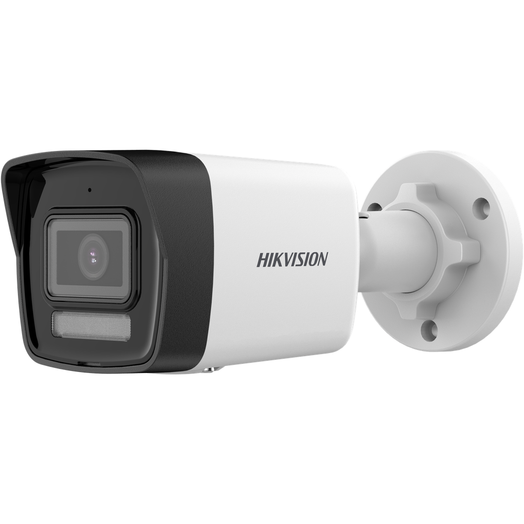 CAMARA BULLET IP HIKVISION 4MP POE SMART HYBRID LIGHT 2.8MM AUDIO IP67 SOPORTA MICROSD HASTA 512GB DS-2CD1043G2-LIU