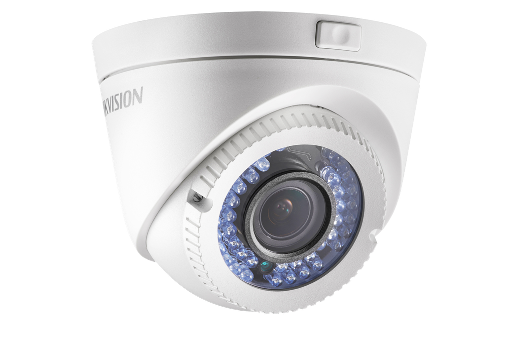 CAMARA DOMO TURBO HD DS-2CE56C0T-VFIR3F(2.8-) 1 MP | 2.8 MM - 12 MM | 720P | LENTE VARIFOCAL | IR 40 MTS | EXTERIOR IP66