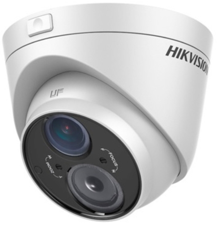 CAMARA DOMO TURBO HD DS-2CE56C5T-VFIT3(2) 1 MP | 2.8 MM - 12 MM | 720P | LENTE VARIFOCAL MOTORIZADO | IR 50 MTS | EXTERI