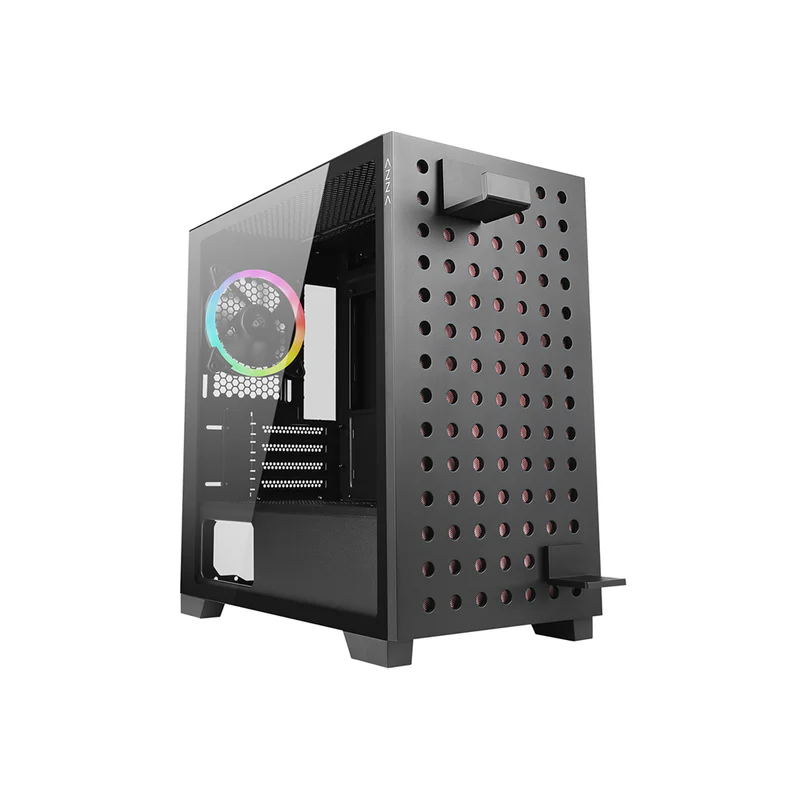 CASE AZZA GAMING CASE MATX 140 ELISE NEGRO 2XUSB ARGB FAN| SIN FUENTE