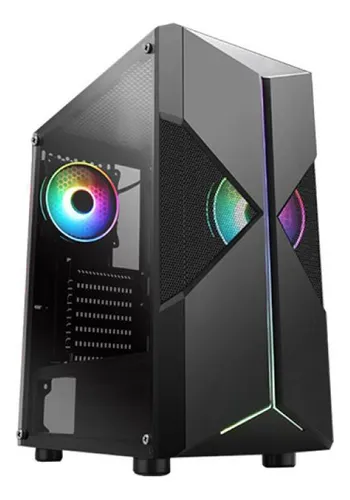 CASE AZZA GAMING HAVE 450 ATX MID TOWER NEGRO 3USB 1 AUDIO HD ARGB LATERALVIDRIO TEMPLADO