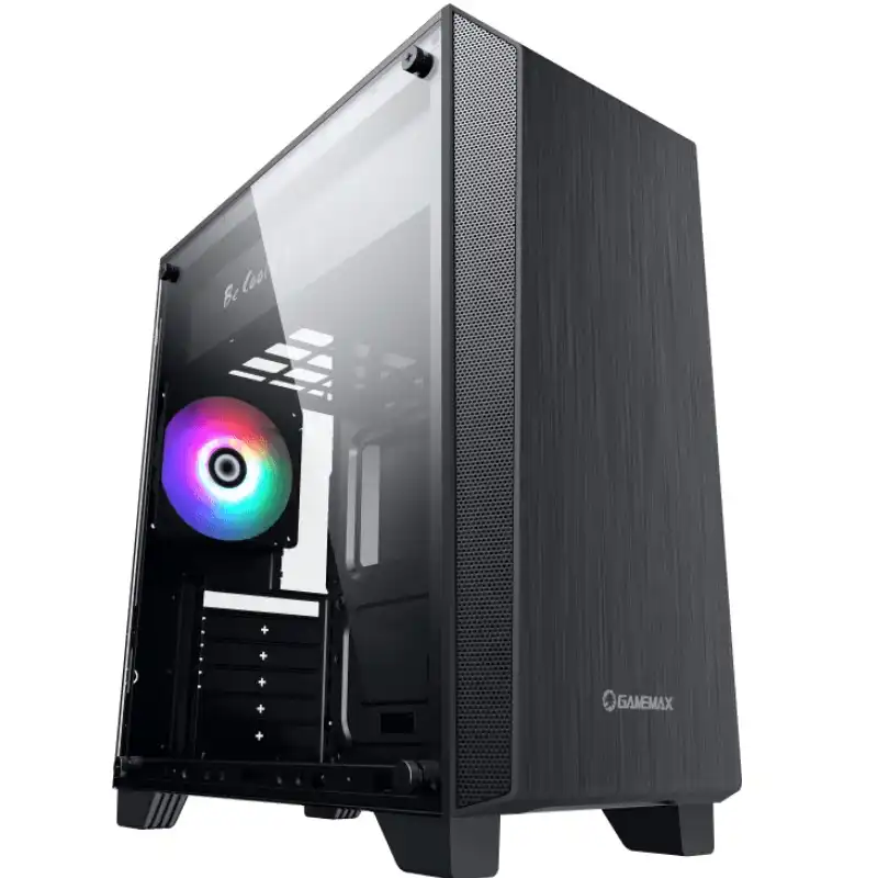 CASE GAMEMAX NOVA N5 GAMING ATX NEGRO | USB + USB 3.0 | 1 HD AUDIO | 1 FAN LED FRGB REAR | LATERAL VIDRIO