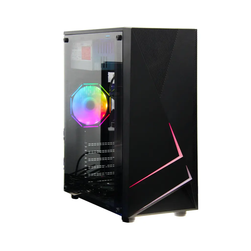 CASE GAMING ATX QI-HANG-ZHE V8 NEGRO