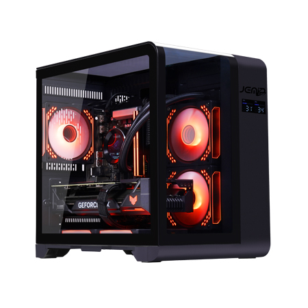 CASE JEMIP GAMING CYBORG CS24 2XUSB + USB 3.0 HD|AUDIO 3X FAN ARGB FRONTAL LATERAL ACRILICO PANTALLA