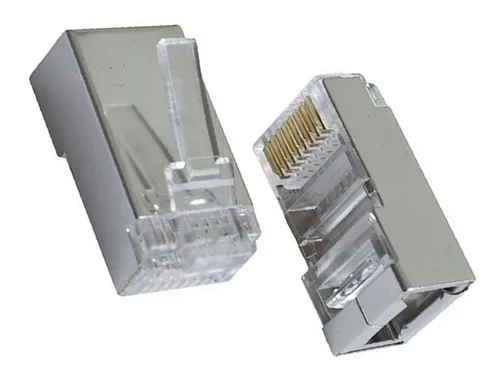CONECTOR RJ45 BLINDADO CAT 6 POR UNIDAD