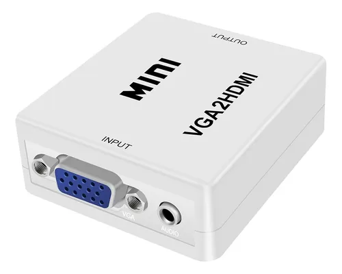 CONVERTIDOR DE VGA A HDMI CON AUDIO CAJA