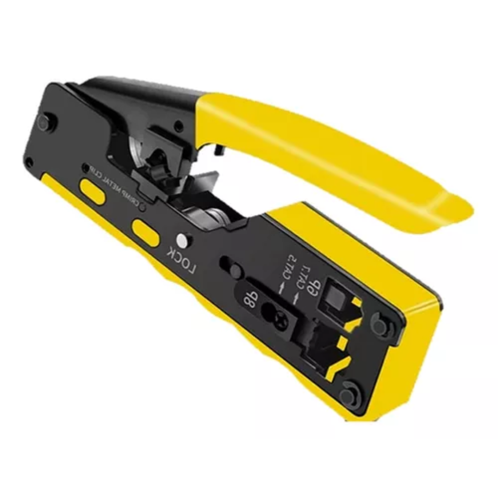CRIMPEADORA RJ45 RJ11 | CAT 5|6|7 PASE COMPLETO CON AUTOCORTADOR
