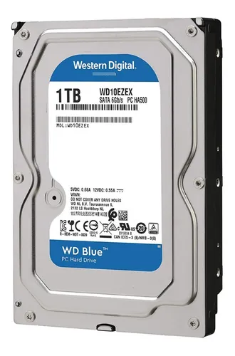 DISCO DURO INTERNO WESTER DIGITAL 1TB BLUE 3.5"