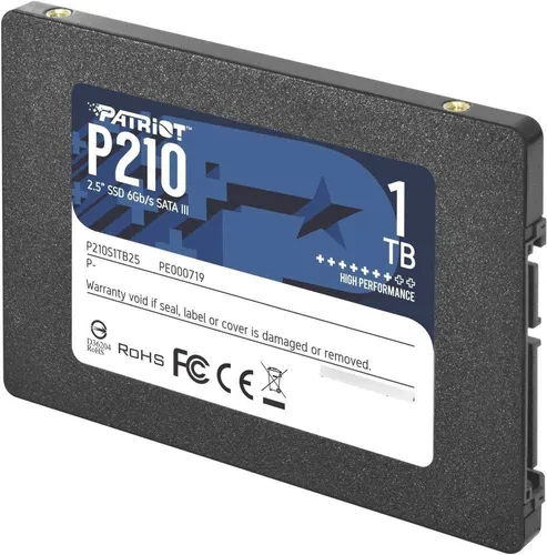 DISCO DURO SOLIDO PATRIOT 1TB SSD 2.5" 3D NAND SATA 3 P210 S1TBB25