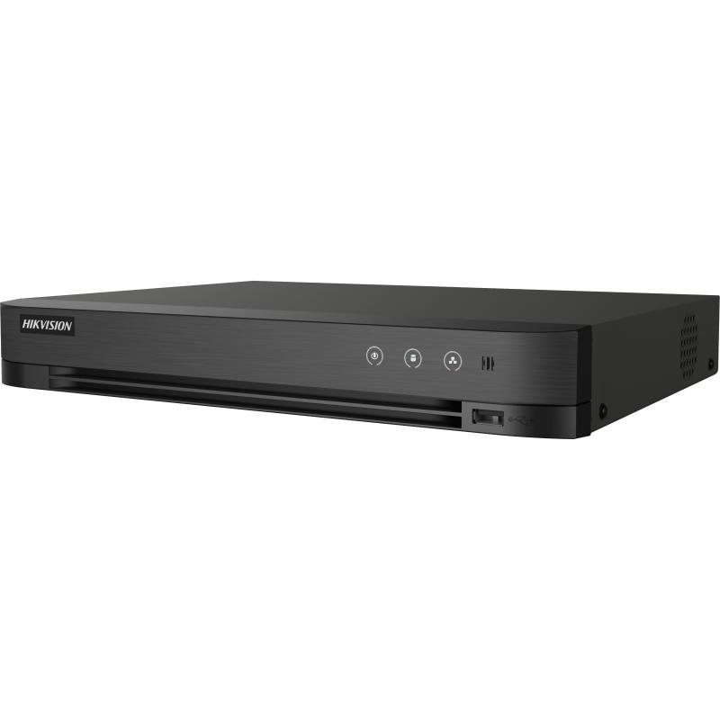 DVR 16 CANALES TURBO HD IDS-7216HQHI-M1|S ACUSENSE 4MP + 2 IP 6MP | VIDEO ANALISIS HUMANO Y VEHICULAR | 1 SATA | 1 AUDI