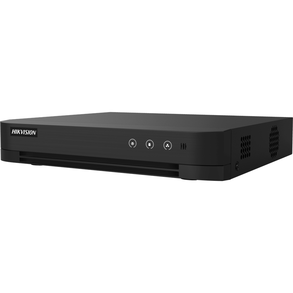 DVR 4 CANALES DS-7204HGHI-M1 TURBO HD 1080P LITE + 2 IP 5MP 1 SATA 1 AUDIO H265 DEEP LEARNING 2.0