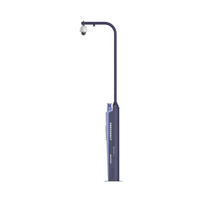 ESTACION DE PANICO CON INTERCOMUNICADOR IP DS-PEA3M-21H Y SOPORTE PARA CAMARA Y|O PTZ
