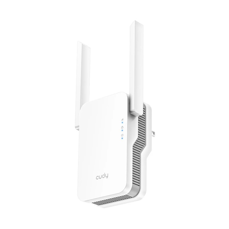 EXTENSOR REPETIDOR CUDY RE1800 DUAL BAND AX1800 WIFI 6 MESH 1 PUERTO GIGABIT 2 ANTENAS