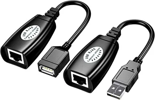 EXTENSOR USB A RJ5 45 MTS UTP USB-RJXT