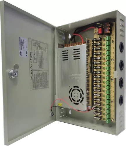 FUENTE CENTRALIZADA 12V 18 CANALES 30 AMPER CON LLAVES