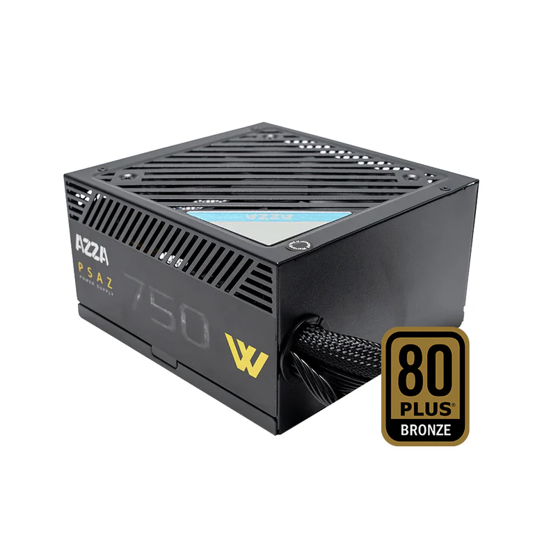 FUENTE DE PODER CERTIFICADA AZZA 750W 80 PLUS BRONZE PSAZ-750W