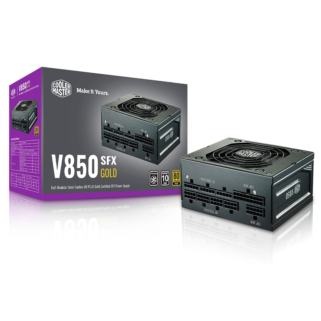 FUENTE DE PODER CERTIFICADA COOLER MASTER 80 PLUS V850 GOLD V2