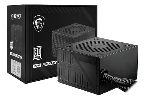 FUENTE DE PODER CERTIFICADA MSI MAG 600W A600DN 80+ WHITE ATX 240 PINES