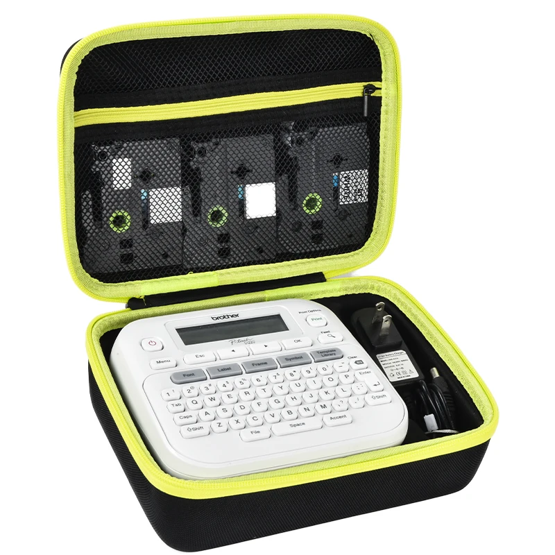 FUNDA PARA ETIQUETADORAS BROTHER CON SOPORTE PARA CARTUCHOS Y ADAPTADOR