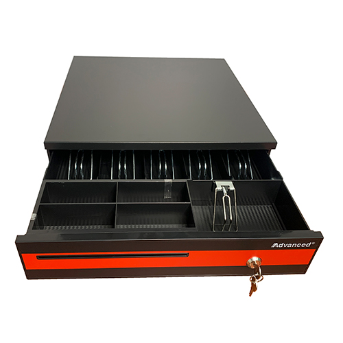 GAVETA PORTA DINERO ADVANCED APT-ADV530 CONEXION IMPRESORA HASTA 9 BILLETES CONFIGURABLE 410X415X100MM