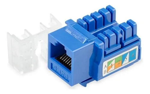 KEYSTONE INSERTO JACK COUPLER CAT6 RJ45 STC-6KYSB AZUL