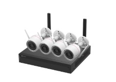 KIT 4 CAMARAS EZVIZ CS-BW3844-A0E60 | 4MP | BULLET EXTERIOR | INTERIOR | WIFI | VISION NOCTURNA COLOR | SOPORTA MICROSD