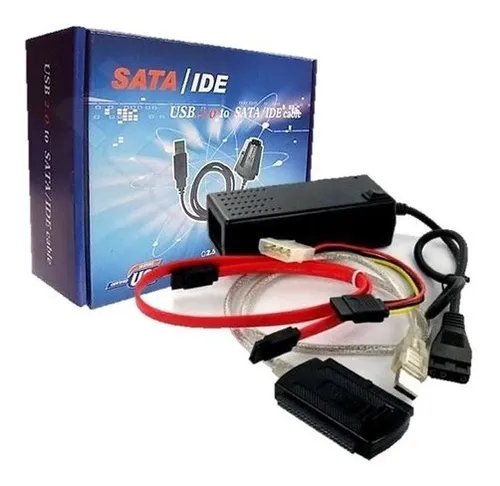 KIT CONVERTIDOR SATA - IDE USB CAJA AZUL