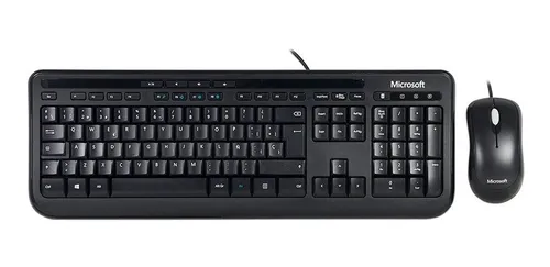 KIT DE TECLADO Y MOUSE MICROSOFT DESKTOP 600 ALAMBRICO USB NEGRO