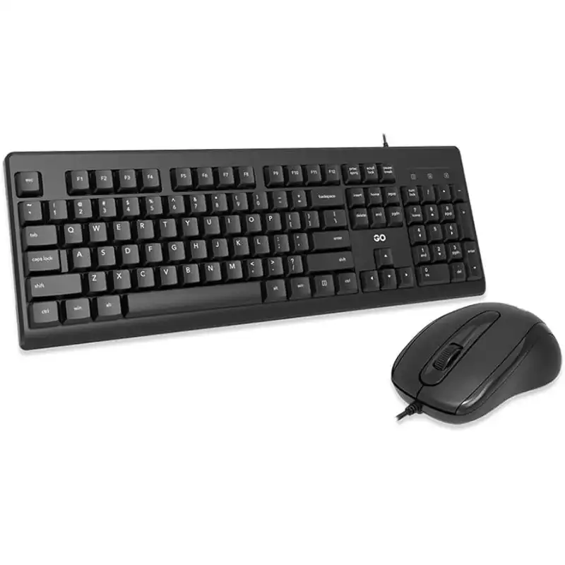 KIT TECLADO Y MOUSE FANTECH GO KM-103 USB INGLES NEGRO