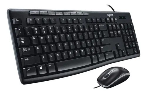 KIT TECLADO Y MOUSE LOGITECH MK200 USB ESPAÑOL