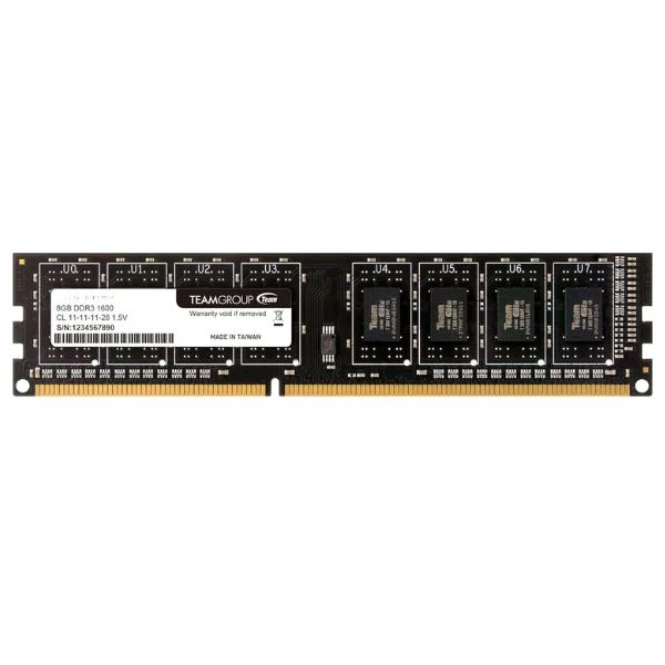 MEMORIA RAM TEAM GROUP 8GB 1600MHZ DDR3 PC3 10600 DESKTOP