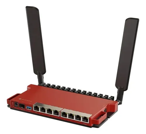 MIKROTIK ROUTER L009UIGS-RM 8 PUERTOS GIGABIT 1 SFP 1 PUERTO 2.5G 512MB RAM 800MHZ CARCASA DISIPADORA RACK