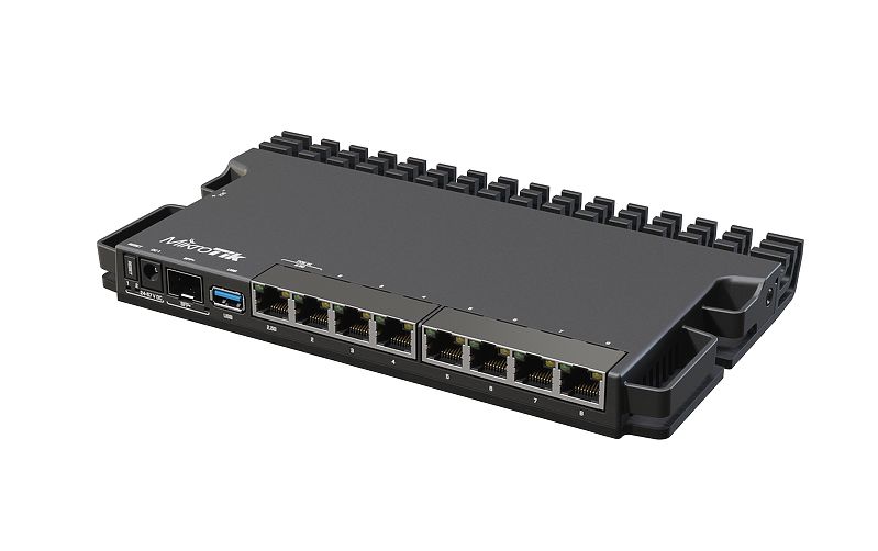 MIKROTIK ROUTERBOARD RB5009UG+S+IN 7 PORTS GIGABIT 1 PORT MULTIGIGABIT 2.5G 1 SP 10G 1GB RAM L5 LICENCIA