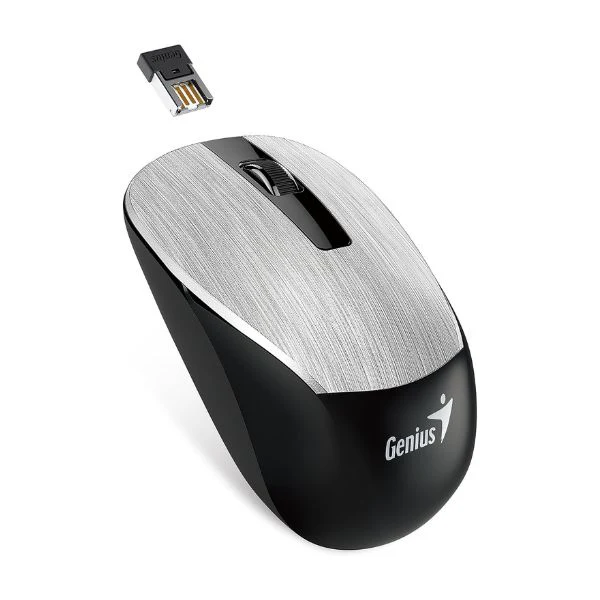 MOUSE GENIUS NX-7015 3 BOTONES INALMBRICO PLATA