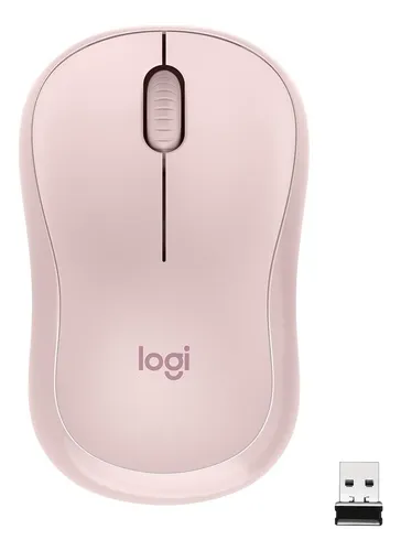 MOUSE LOGITECH M220 OPTICO INALAMBRICO ROSA