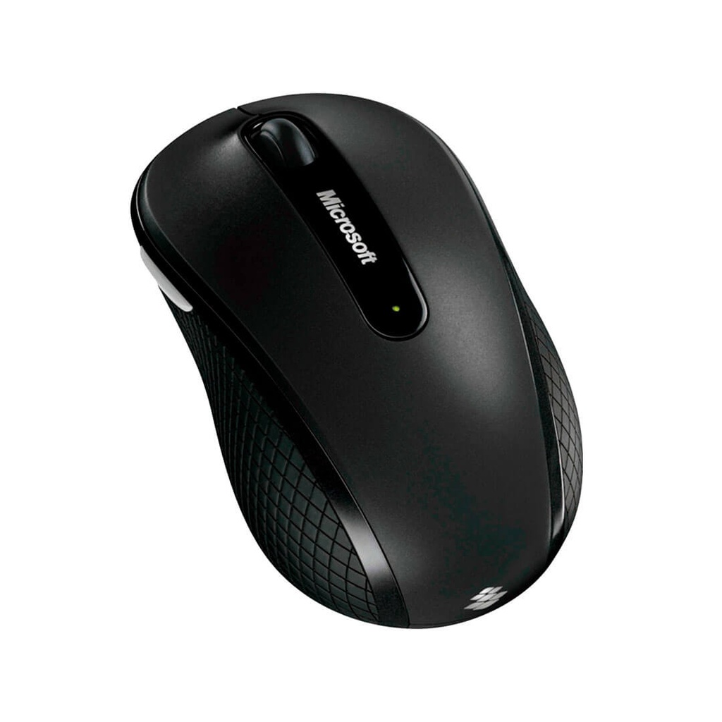 MOUSE MICROSOFT INALAMBRICO MODERNO MOVIBLE 4 BOTONES NEGRO